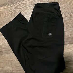 Healing Hands Women's Black Straight Leg Scrub Pants